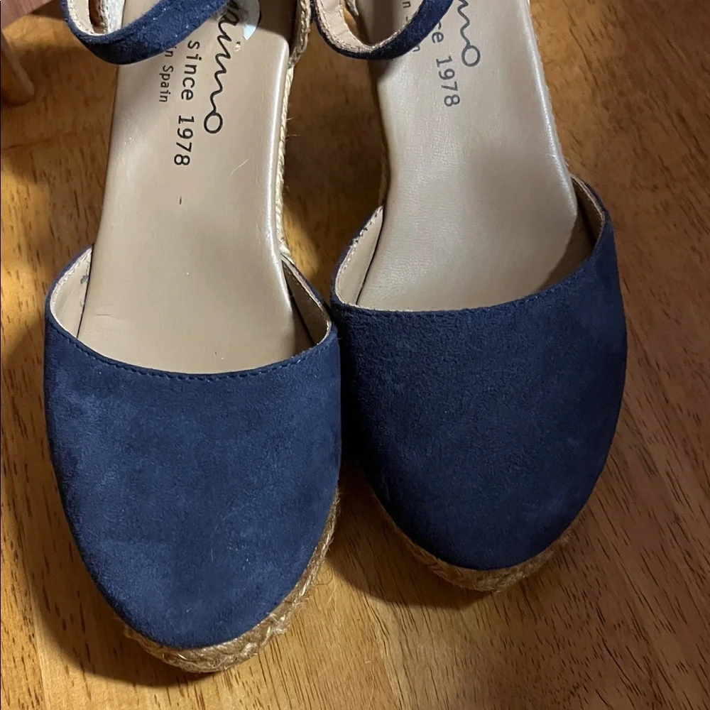 Chic Navy Wedge Sandals by Unisa