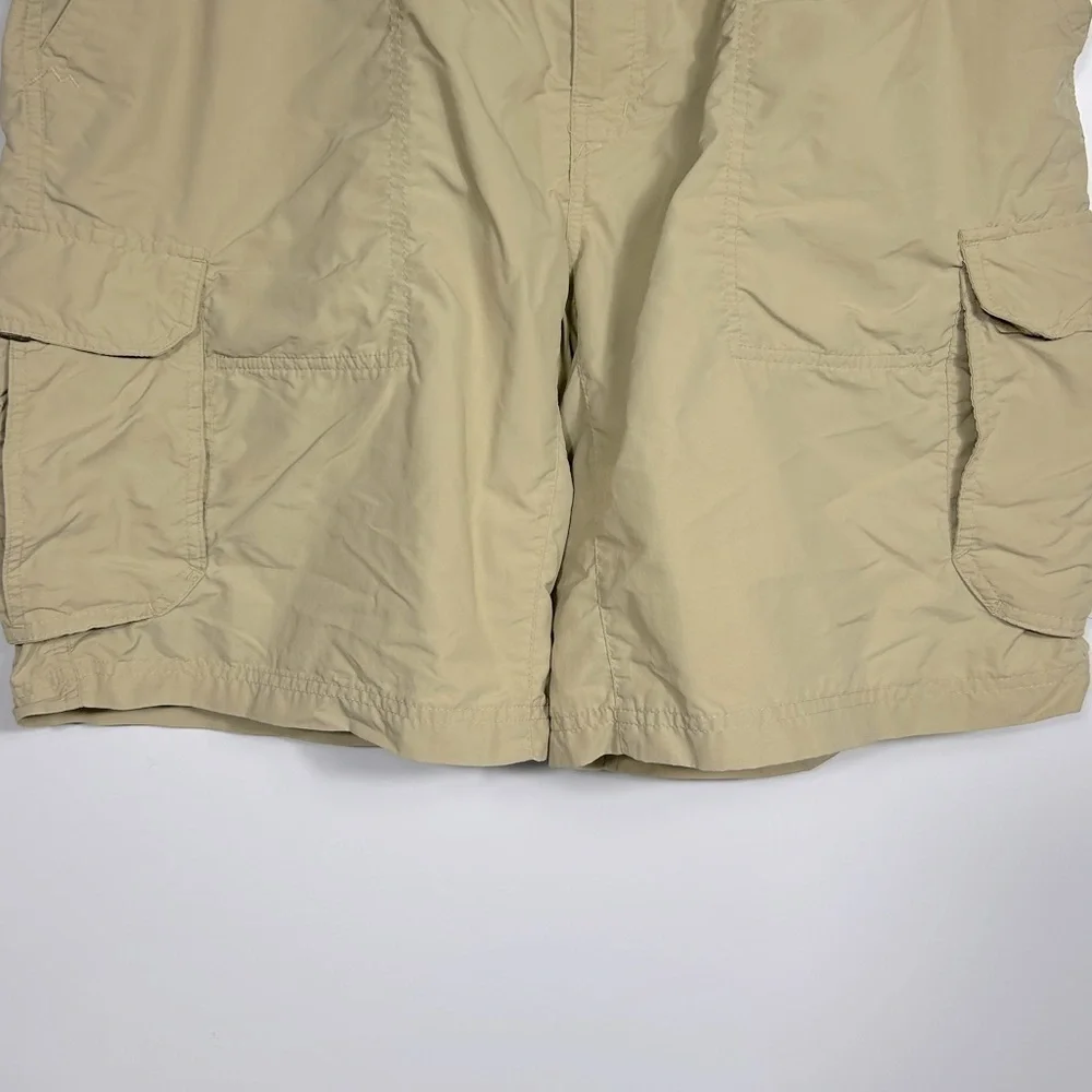 REI Men's Cargo Athletic Hiking Shorts Size XL Khaki Tan Nude