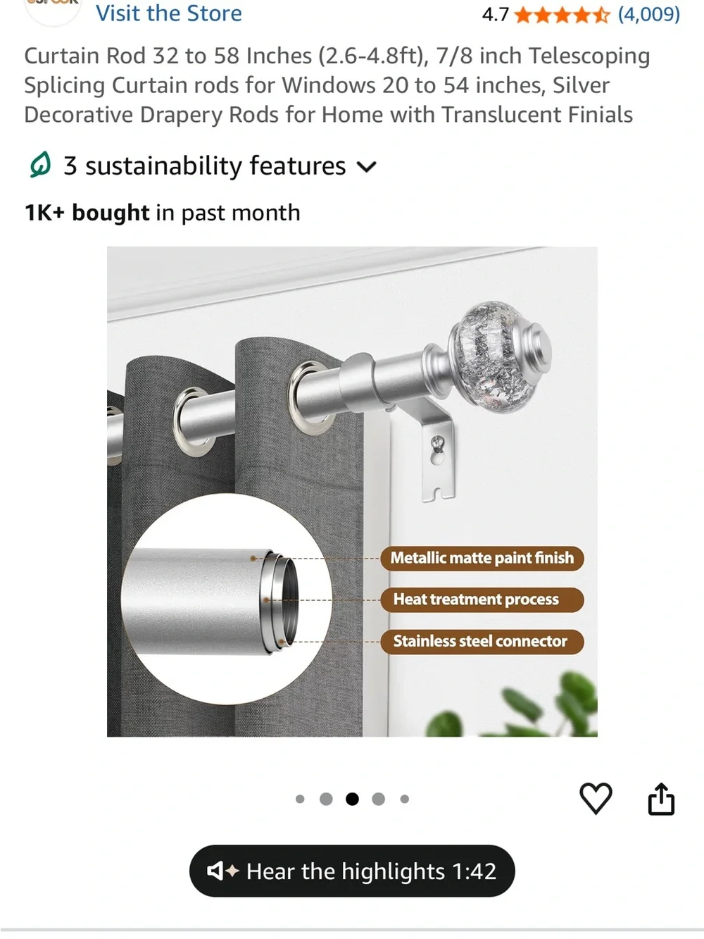 N/A curtain rod