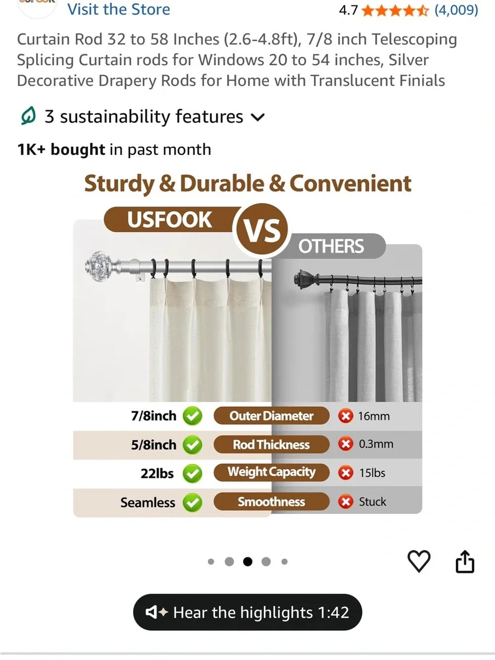 N/A curtain rod