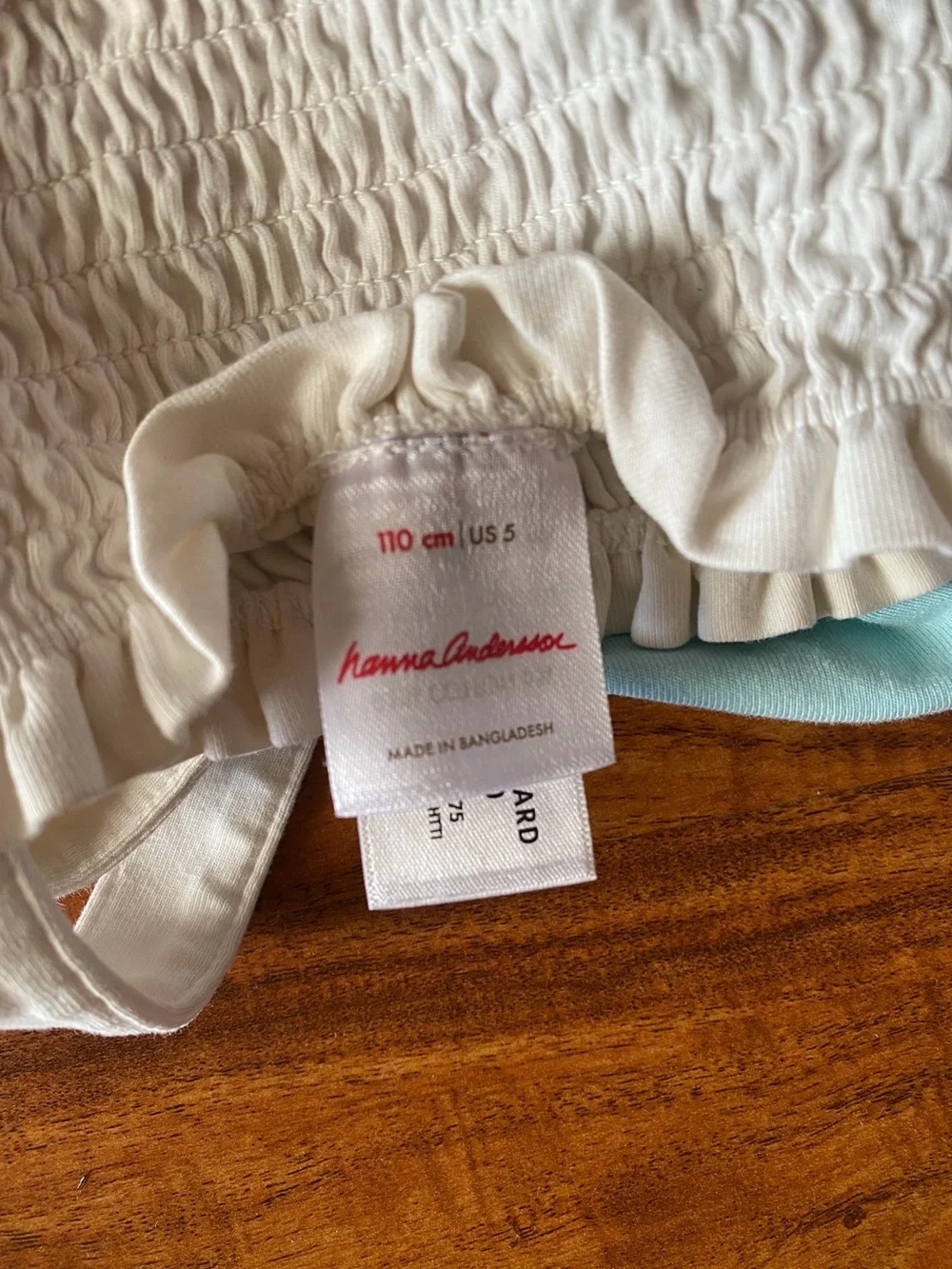 Hanna Andersson cream smocked