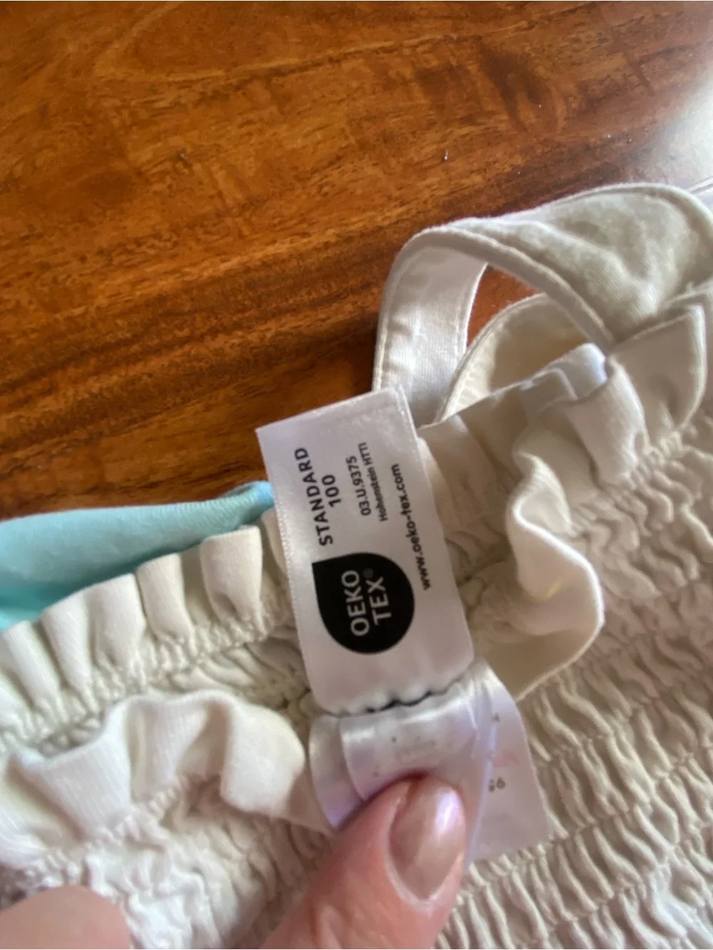 Hanna Andersson cream smocked