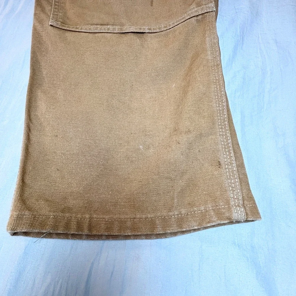 Vintage 90s Carhartt B01 Double Knee Work Pants men's 40x28 Brown Duck Canvas