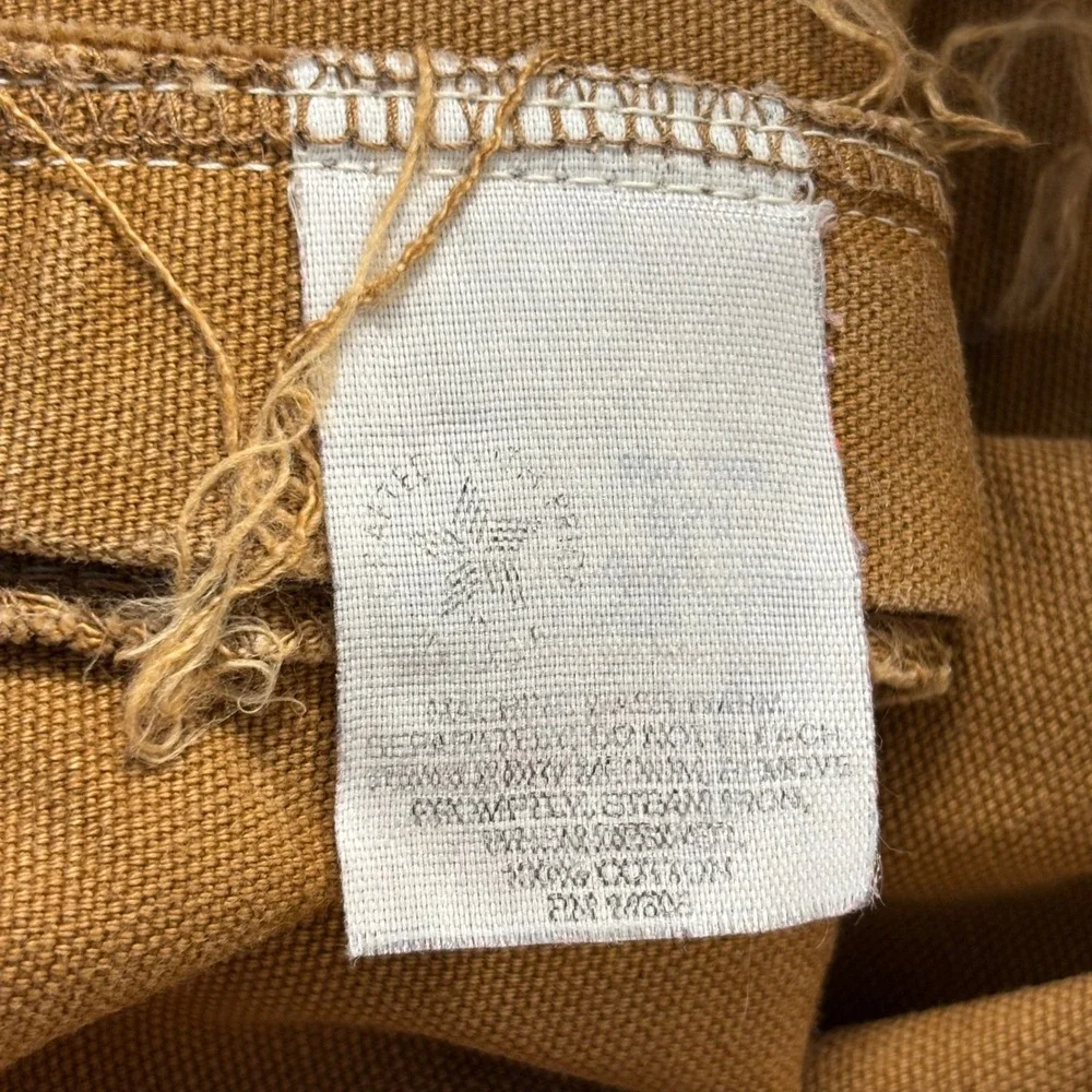 Vintage 90s Carhartt B01 Double Knee Work Pants men's 40x28 Brown Duck Canvas