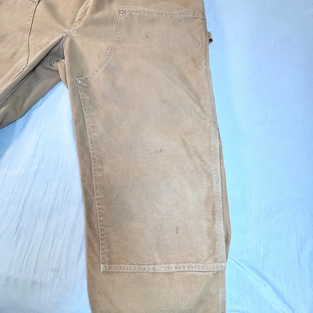Vintage 90s Carhartt B01 Double Knee Work Pants men's 40x28 Brown Duck Canvas