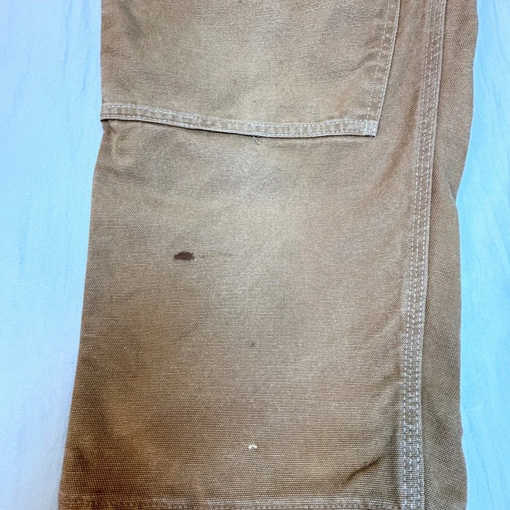 Vintage 90s Carhartt B01 Double Knee Work Pants men's 40x28 Brown Duck Canvas