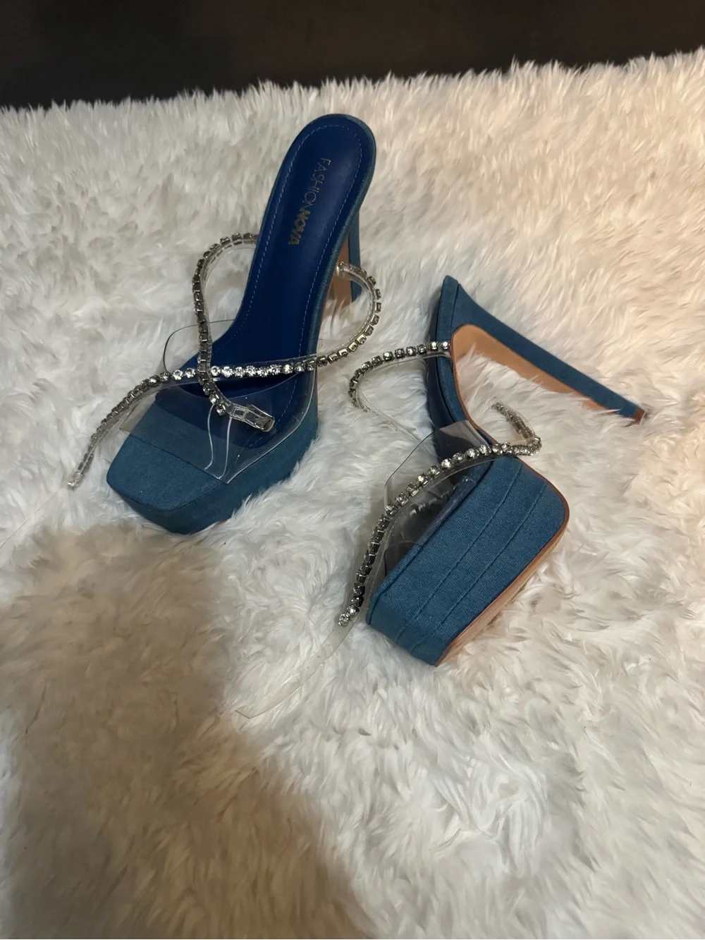 Fashion Nova padded clear