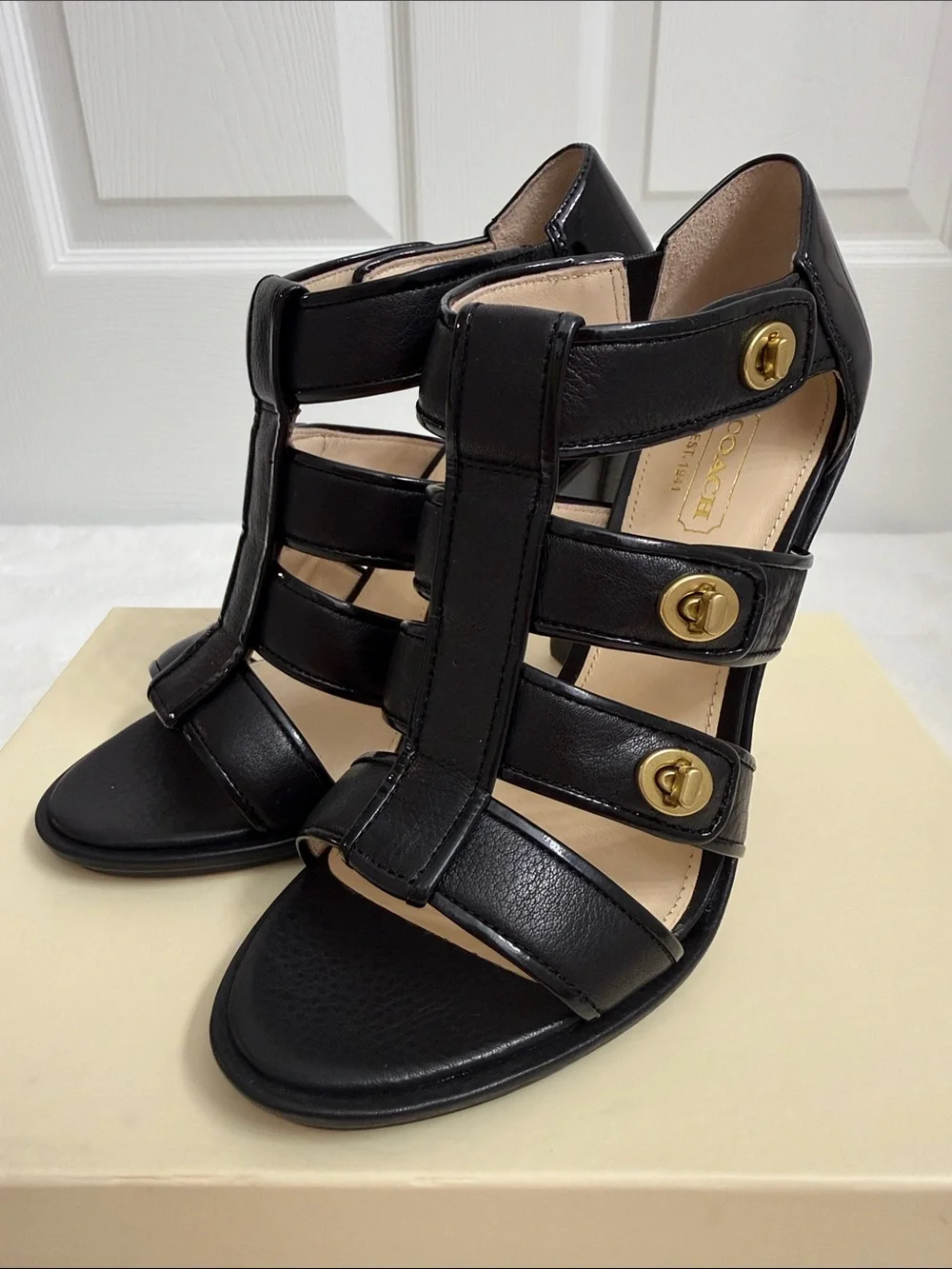 Coach Tamara’s Pebble Grain Sandals