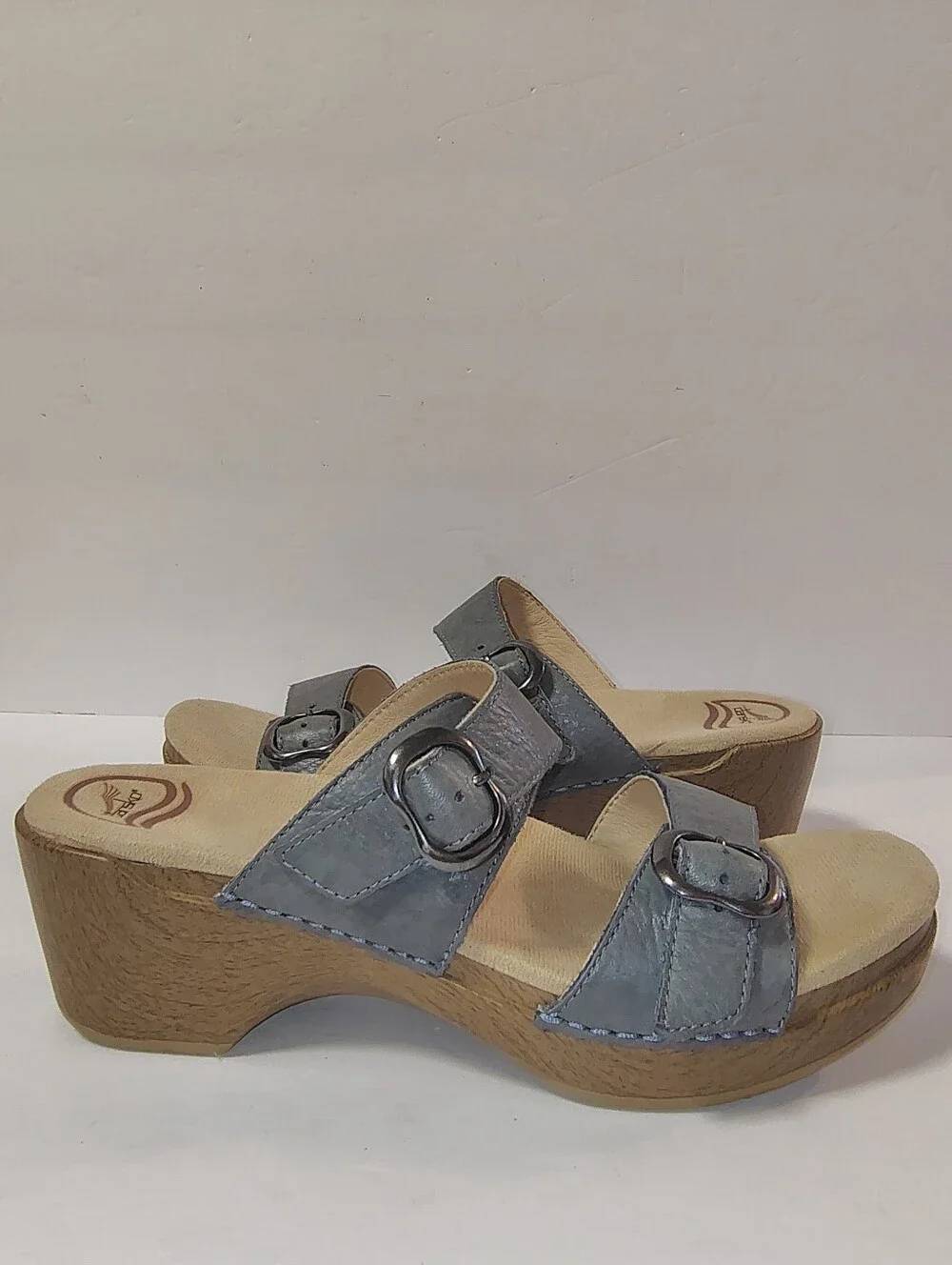 Dansko Sophie Women's Leather Sandals Adjustable Double Strap Clogs 40