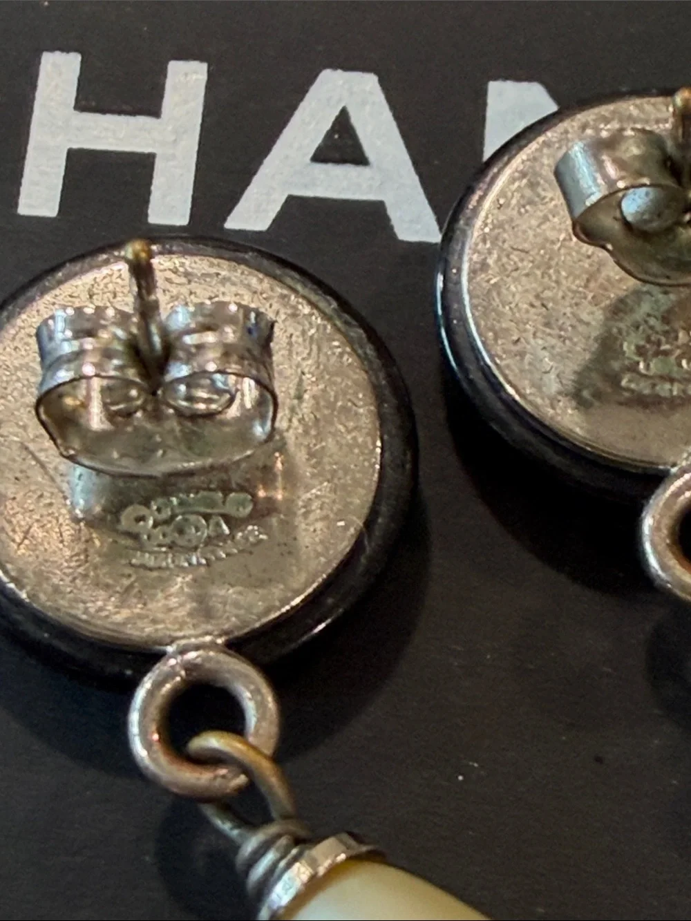 CHANEL earrings glossy