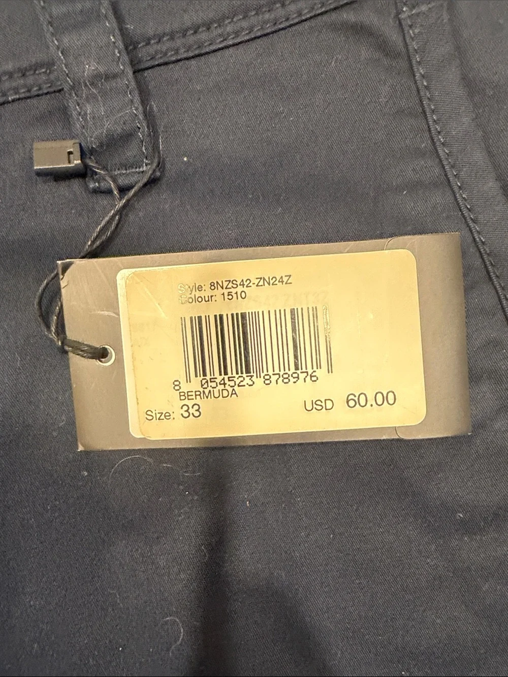 A/X Armani Exchange Men's Dark Navy Flat Front Shorts