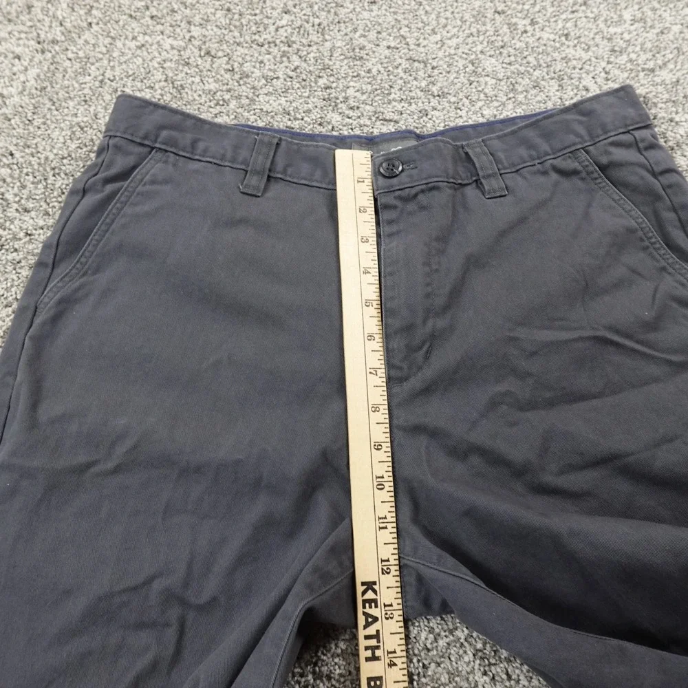Eddie‎ Bauer Shorts Mens 34 Gray Chino Hiking Outdoor Flat Front Trail Camp Trek