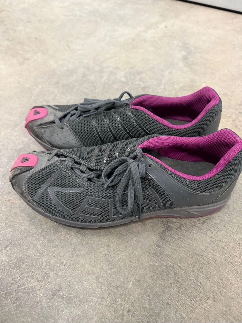 Keen Women's Gray Athletic Shoes with Pink Accents