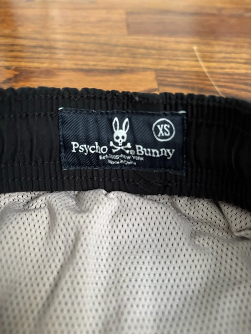 Psycho Bunny Men’s Black Swim Trunks Size XS
