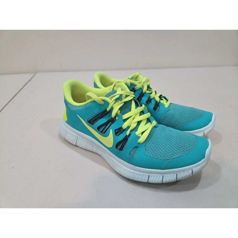 Nike Free 5.0 Women's Size 7 Running Shoes Teal Multicolor
