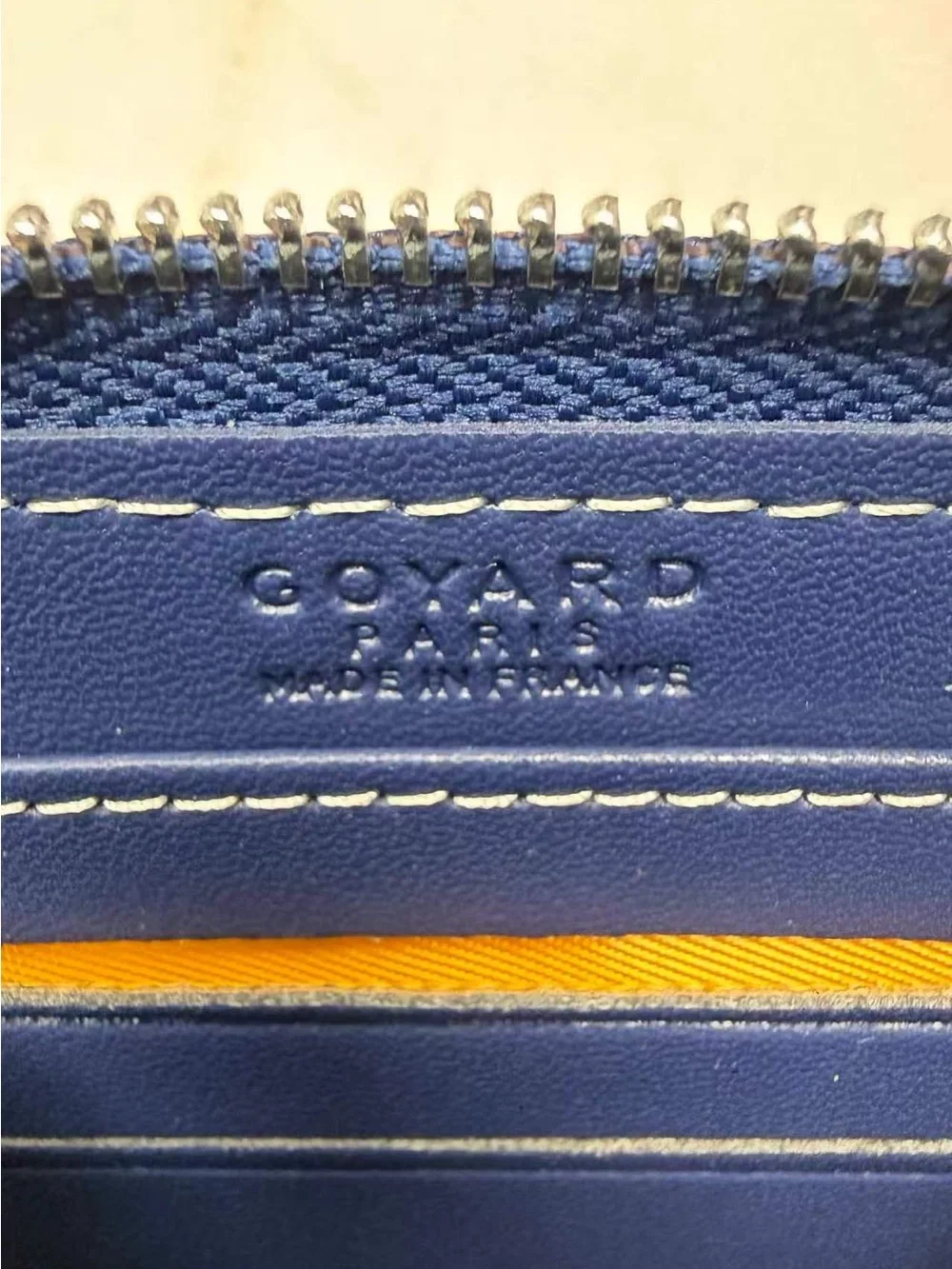 Goyard Black and Brown Coated Canvas Zip Card Holder