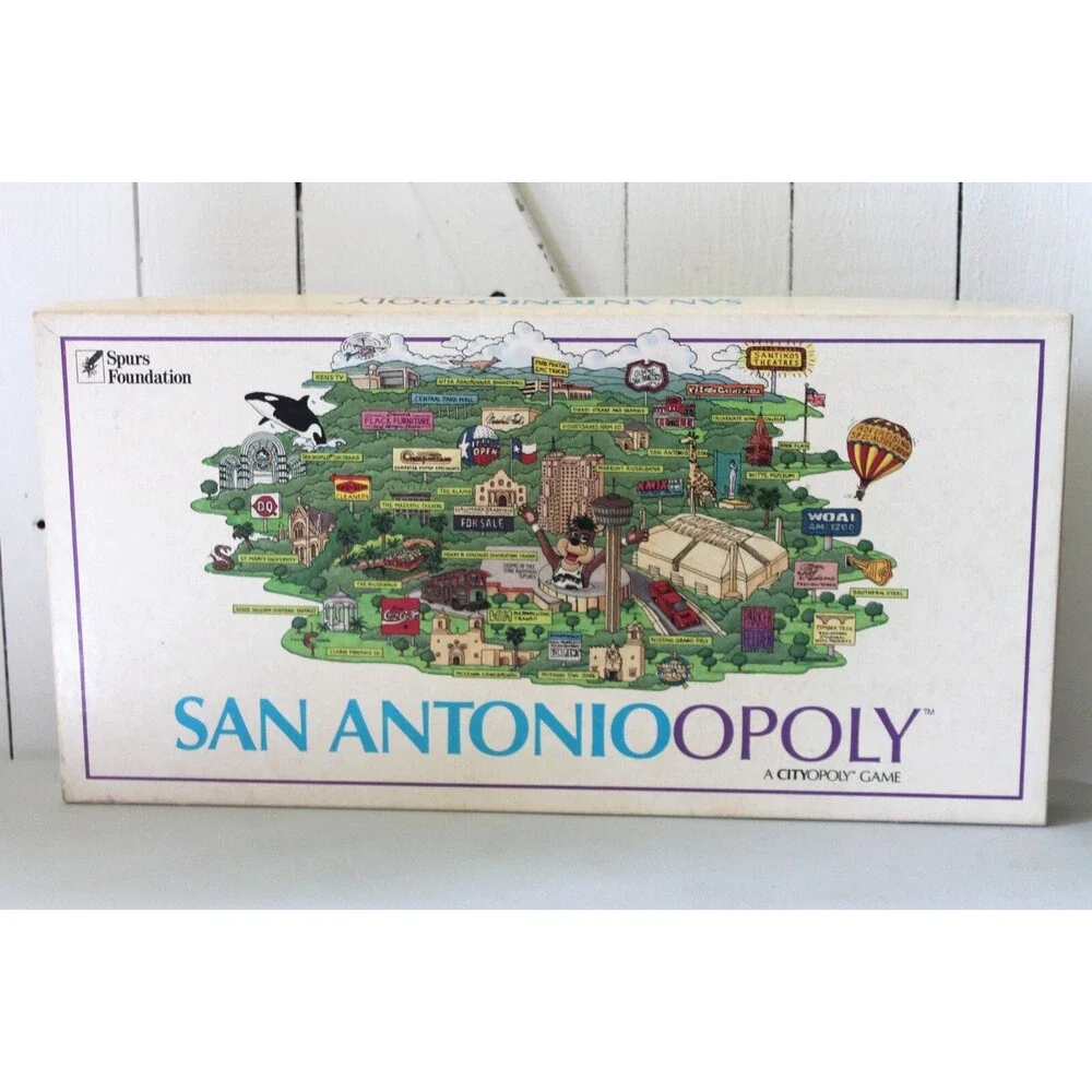 Vintage 1989 San Antonioopoly Board Game San Antonio TX Cityopoly Property