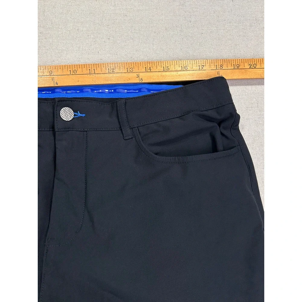 Twillory Men's 38 Performance 5-Pocket Pants Black Tailored Fit Technical Fabric