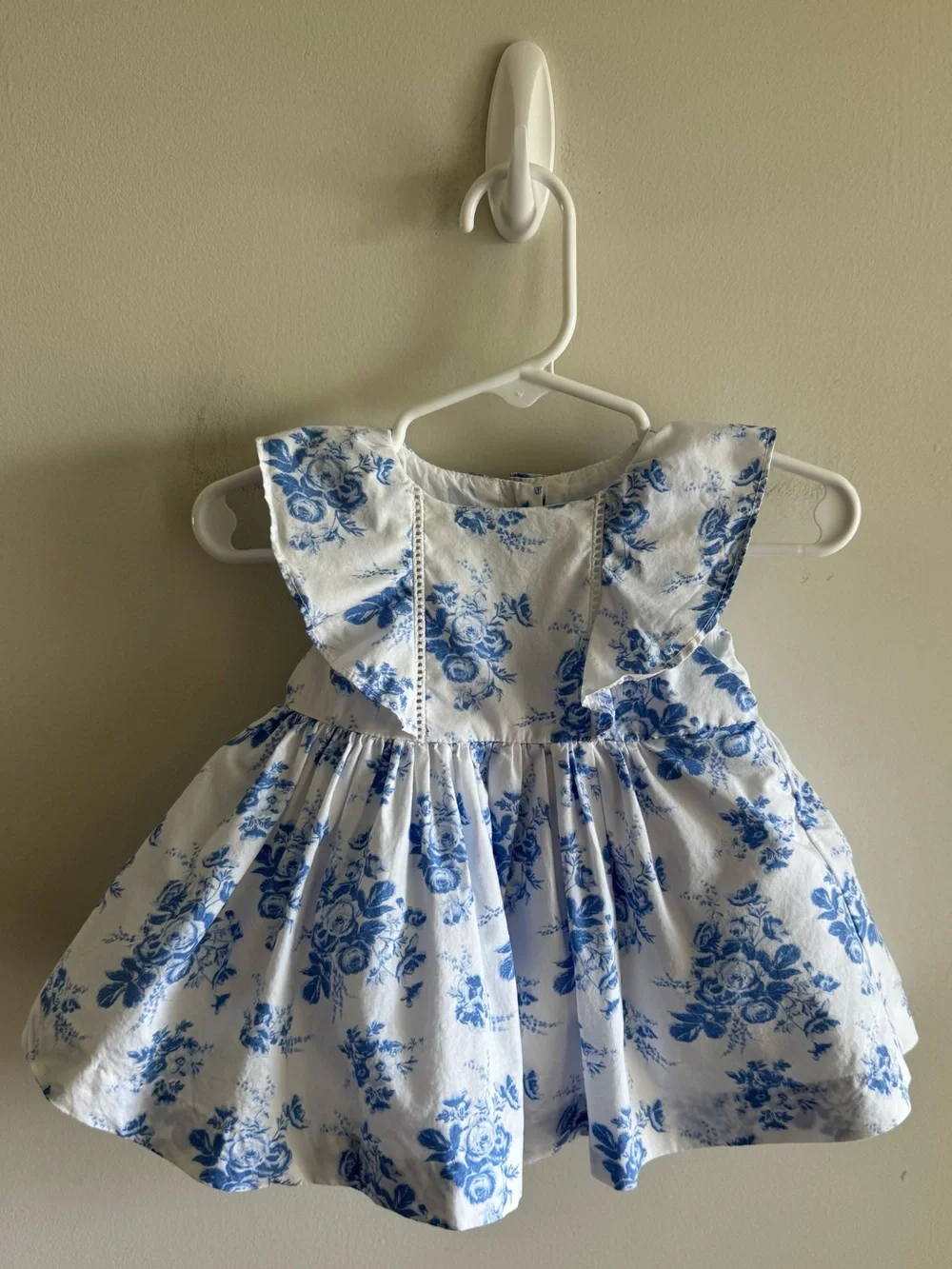 Janie and Jack Blue & White Floral Dress