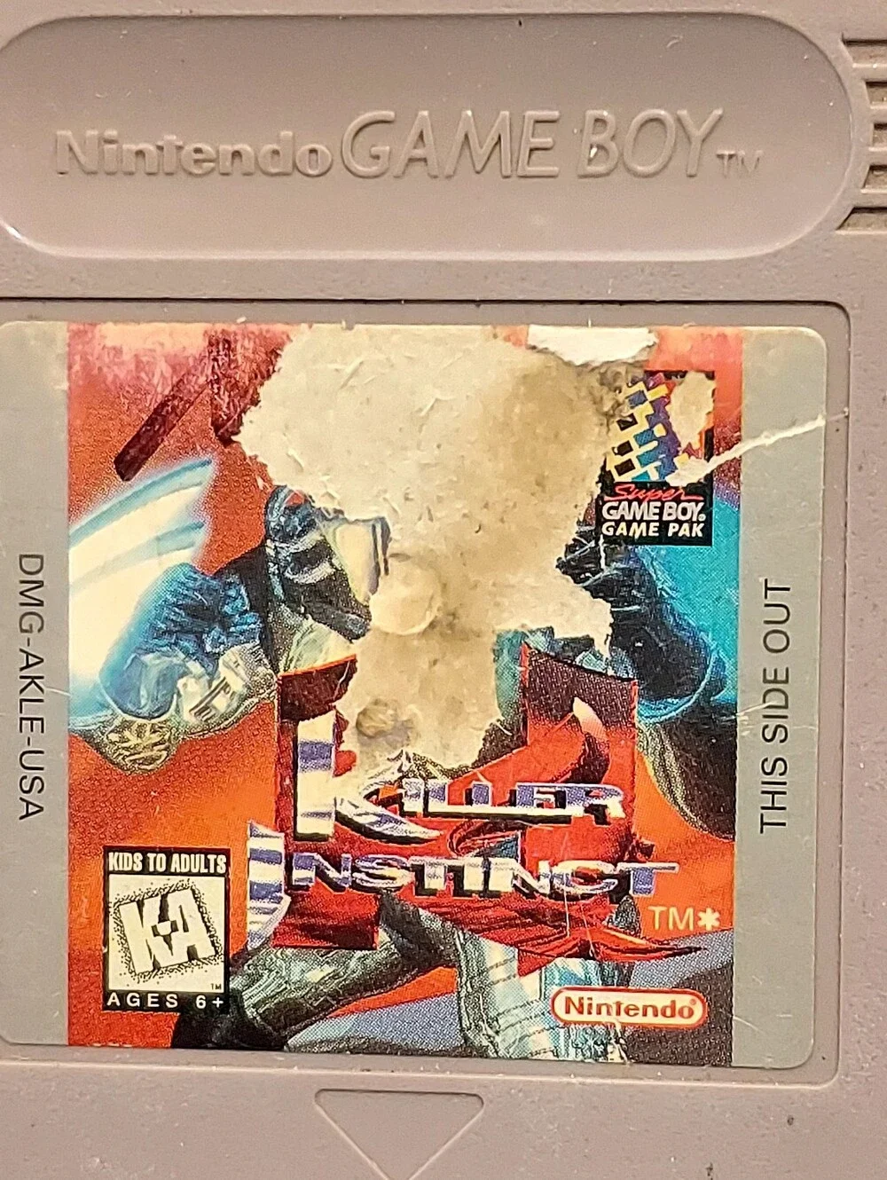 Killer Instinct Gameboy Killer Instinct for Nintendo Gameboy Fighting Game Cart