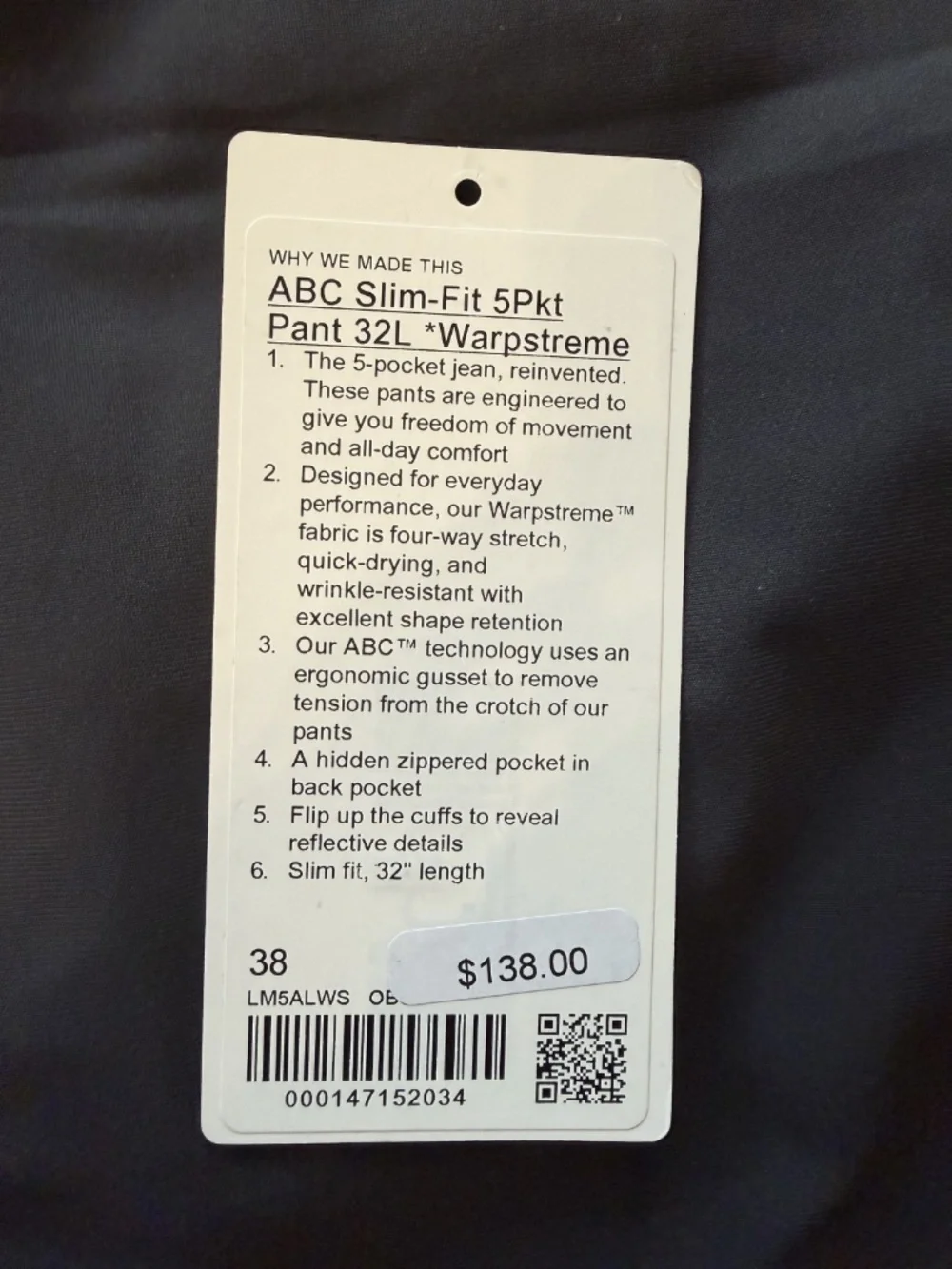 lululemon athletica worn size