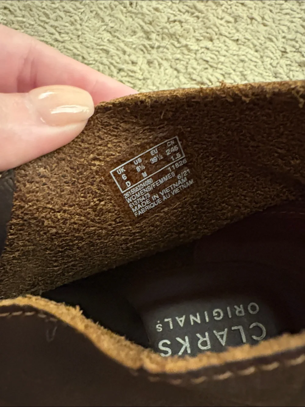 Clarks timeless brown