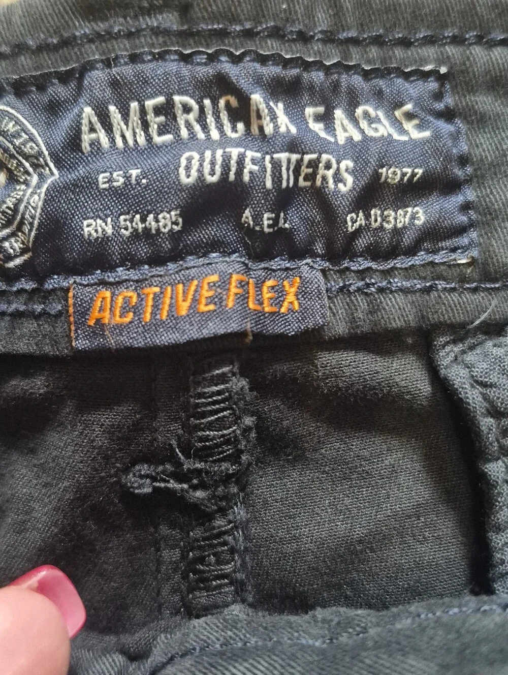 American Eagle Active Flex Black Shorts Size 32