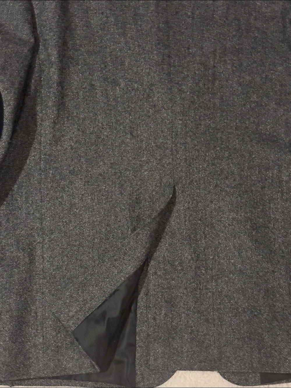 Men's Two-Tone Gray Wool Western Blazer with Black Yoke & Elbow Patches 50L