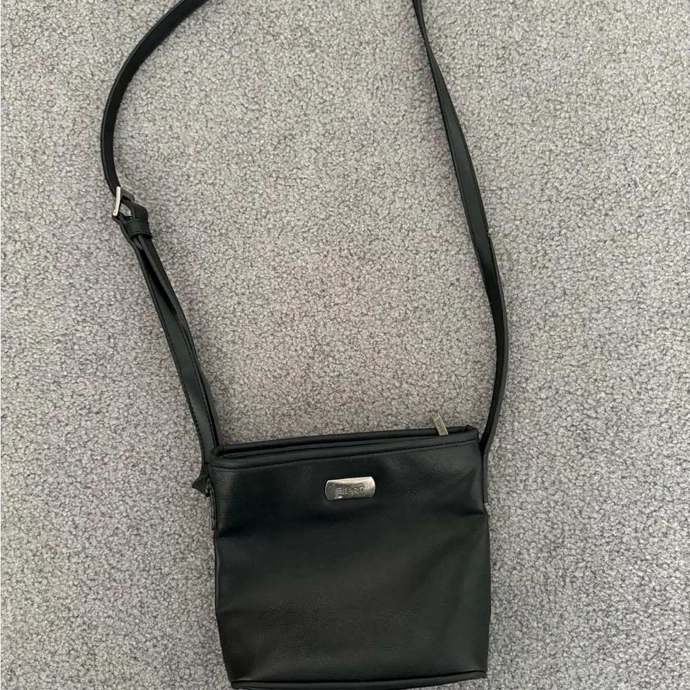 Vintage Espirit | Black Leather Crossbody Bag