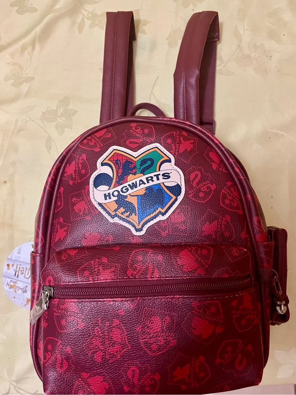Harry Potter Hogwarts Crest Mini Backpack Maroon Matching coin purse Maroon NWT