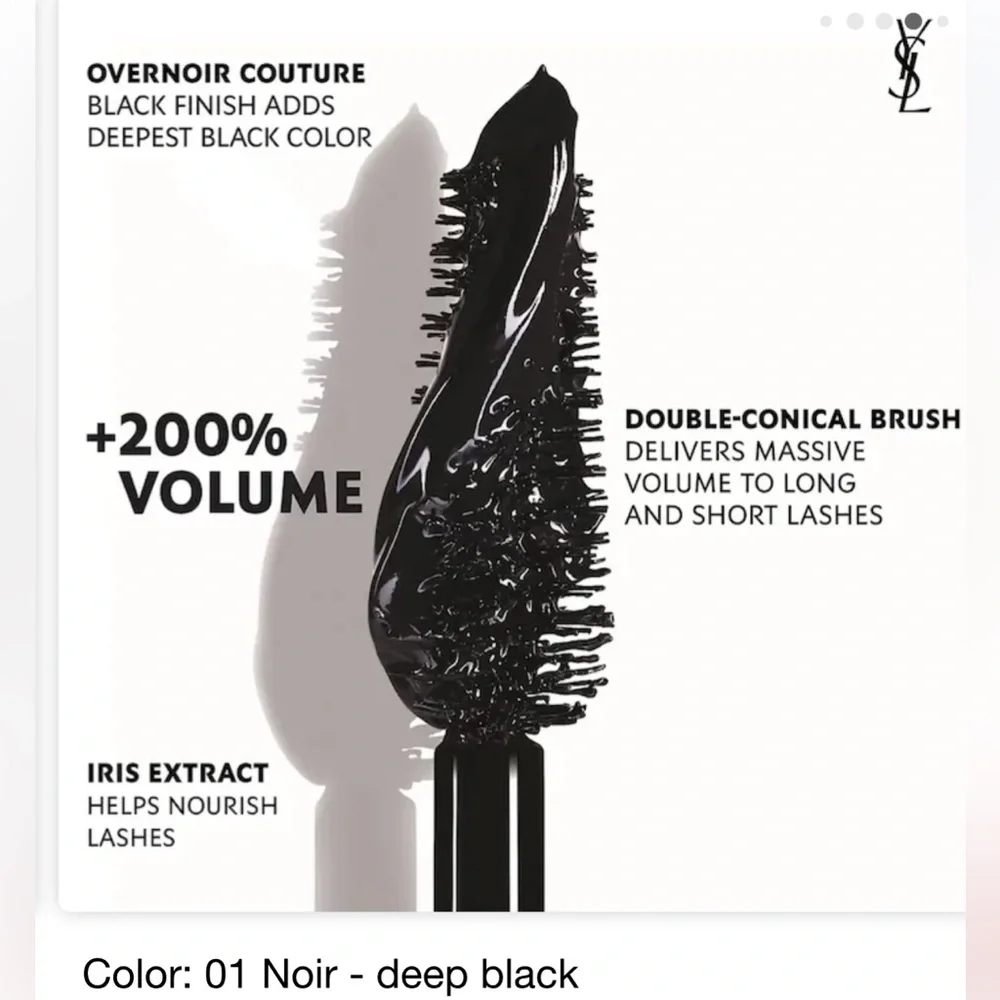 TWO YSL EXTREME VOLUME MASCARAS IN NOIR BLACK-NEW