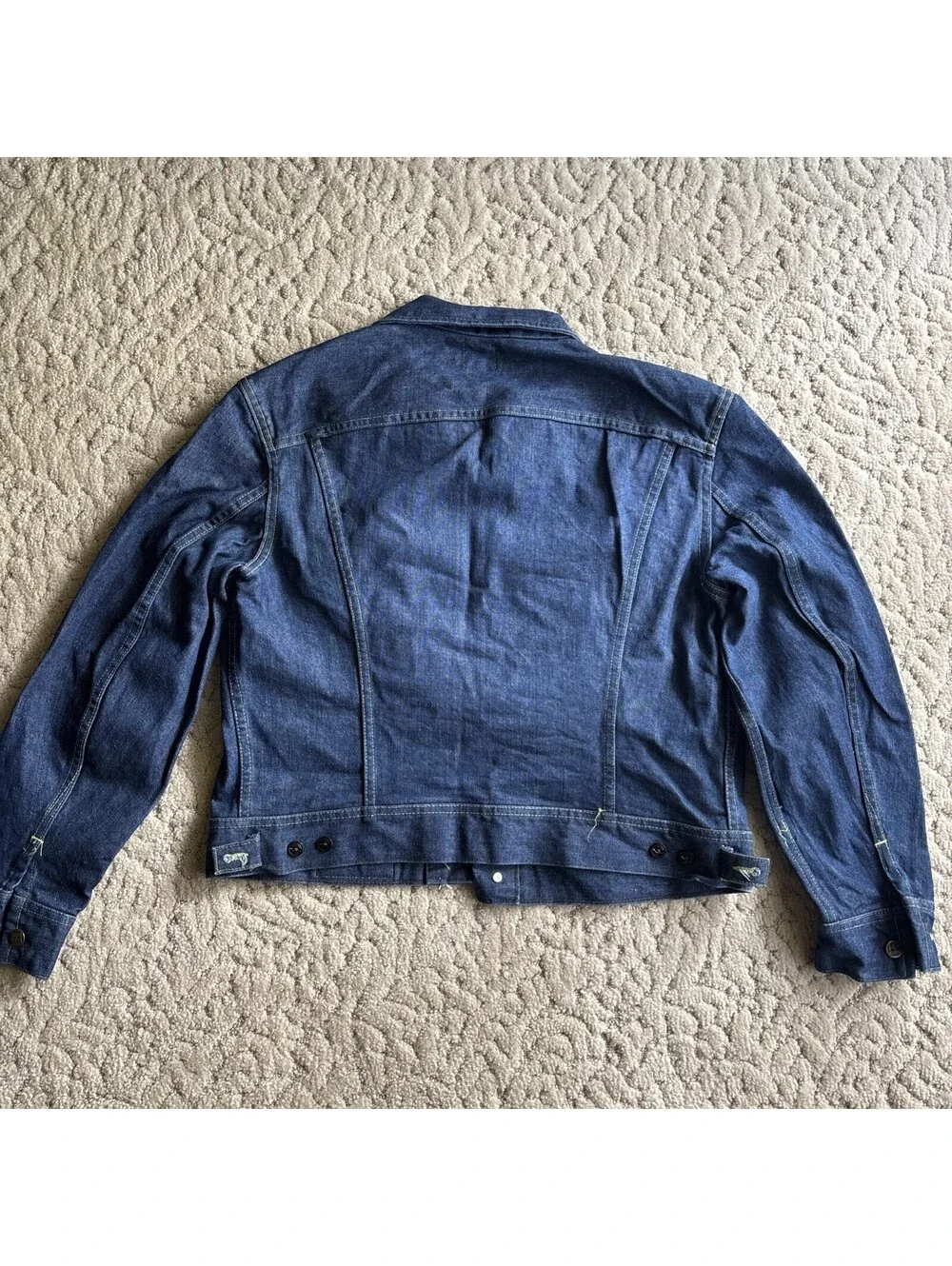 Vintage Lee Denim Terex GM Jacket Made In USA Sanforized PATD-153438 Size 44 R