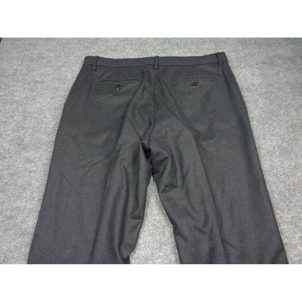 Banana Republic Pants Mens 34x30 Dark Gray Vitale Barberis Canonico Flannel 120s