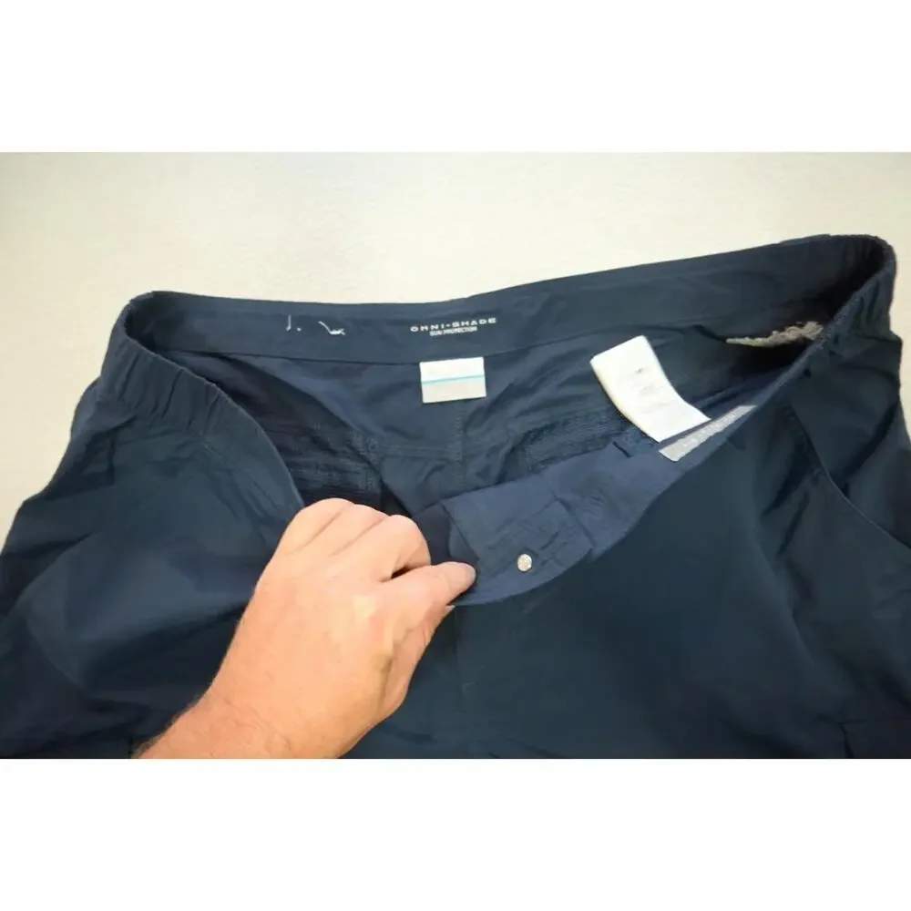 Columbia Omni-Shade Cargo Shorts Blue Fishing Hiking Camping Mens‎ Size 42