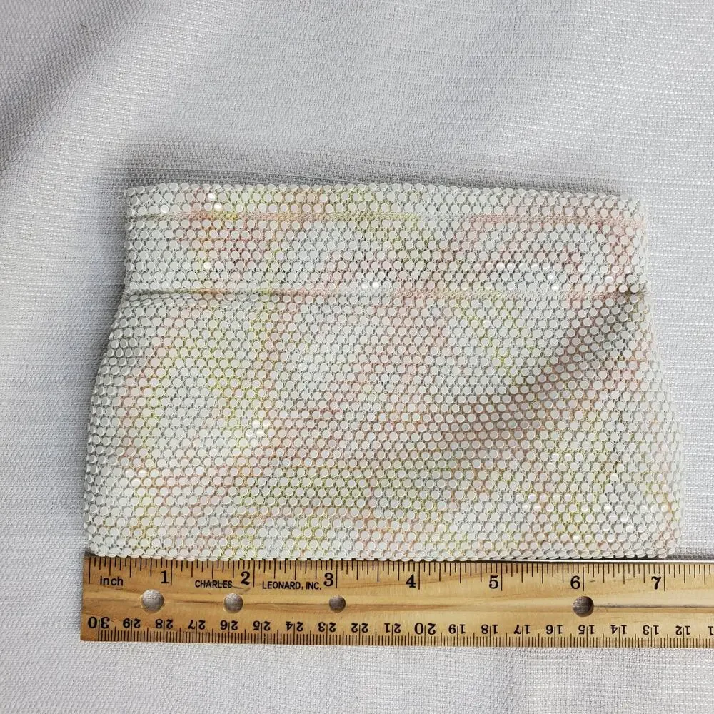 Vintage Iridescent Pinch Open Small Clutch