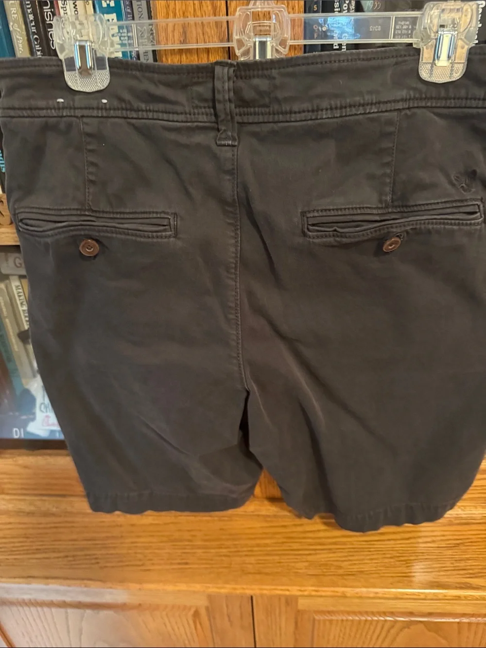 American Eagle Outfitters Black Flat-Front Men's Shorts