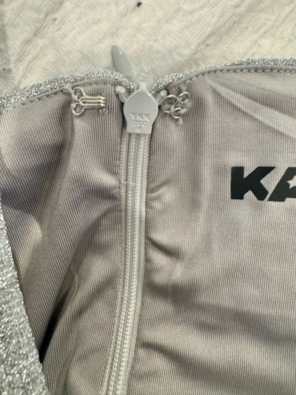 Katie J NYC silver glitter