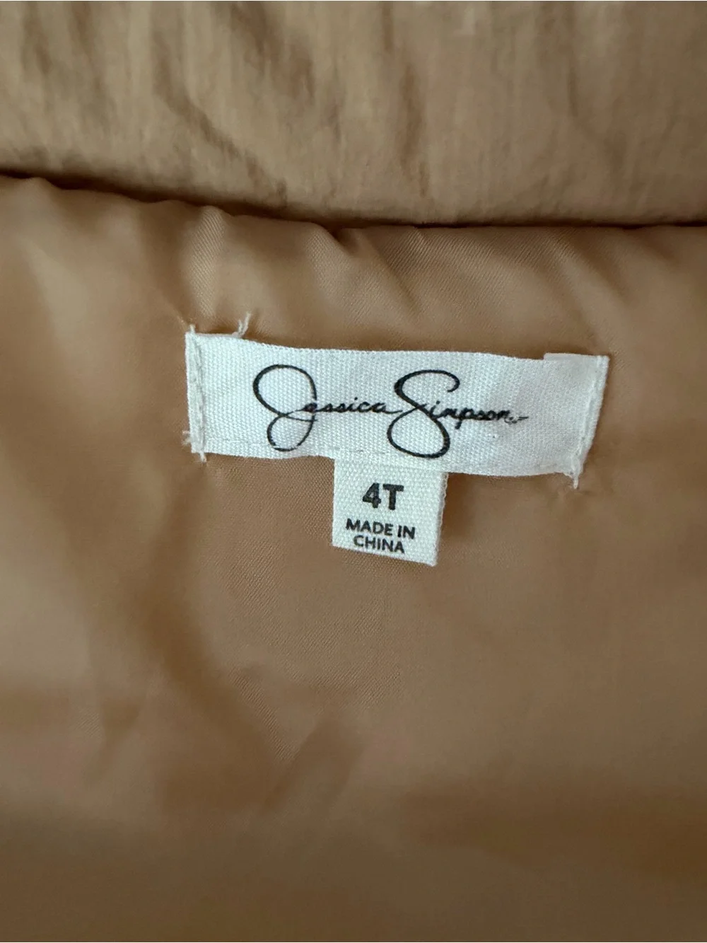 Jessica Simpson sleeveless quilted
