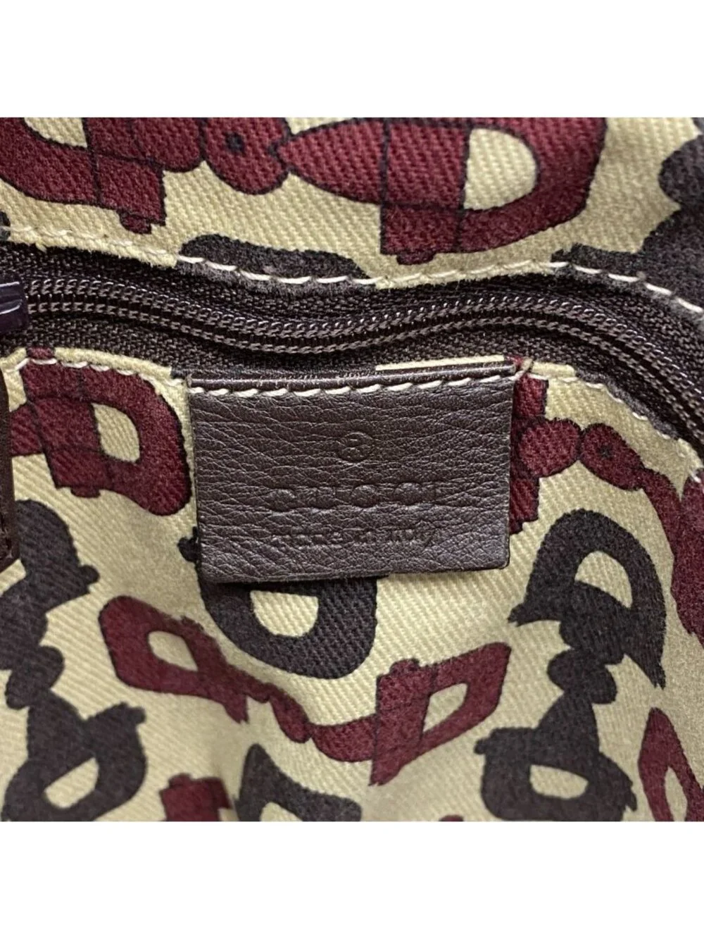 Gucci Tote Guccissima Ski Leather Brown Gold