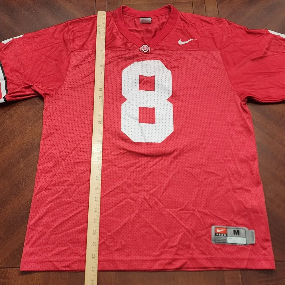 Nike Jersey Mens M Red Ohio State Buckeyes #8 Football Team NCAA Sports Fan