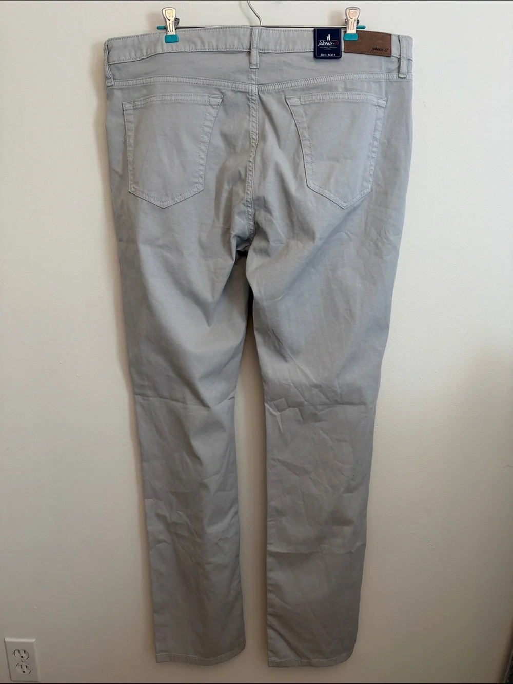 Johnnie-O Atlas Stretch 5-Pocket Pants – Chrome – 36 x 34 – NWT