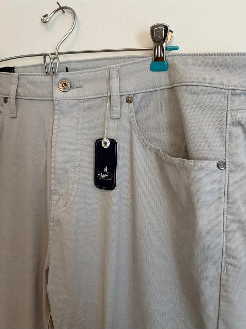Johnnie-O Atlas Stretch 5-Pocket Pants – Chrome – 36 x 34 – NWT