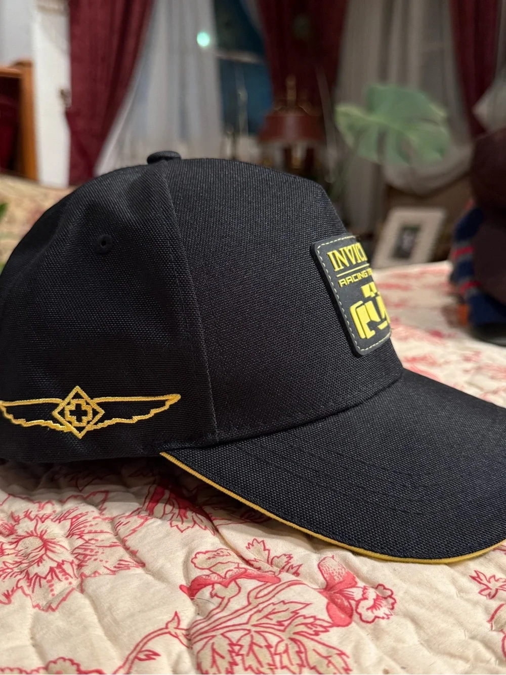 Brand New Invicta Racing Team Watch Black & Yellow Baseball Cap
