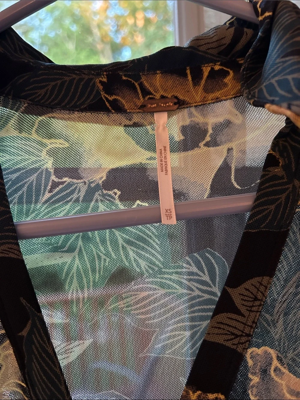 Free People sheer button