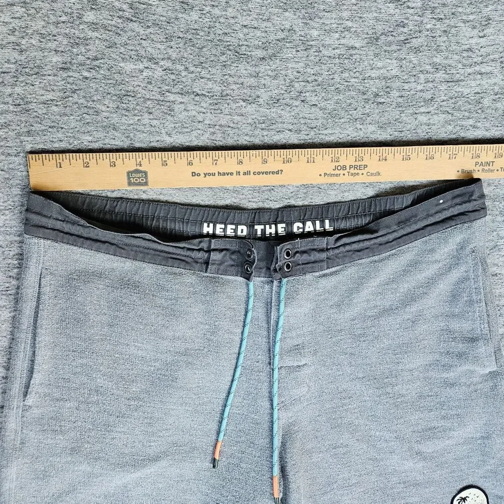 Howler Bros Shorts Men's 36 Gray Tranquilo Chillshorts Beachy Casual Comfort