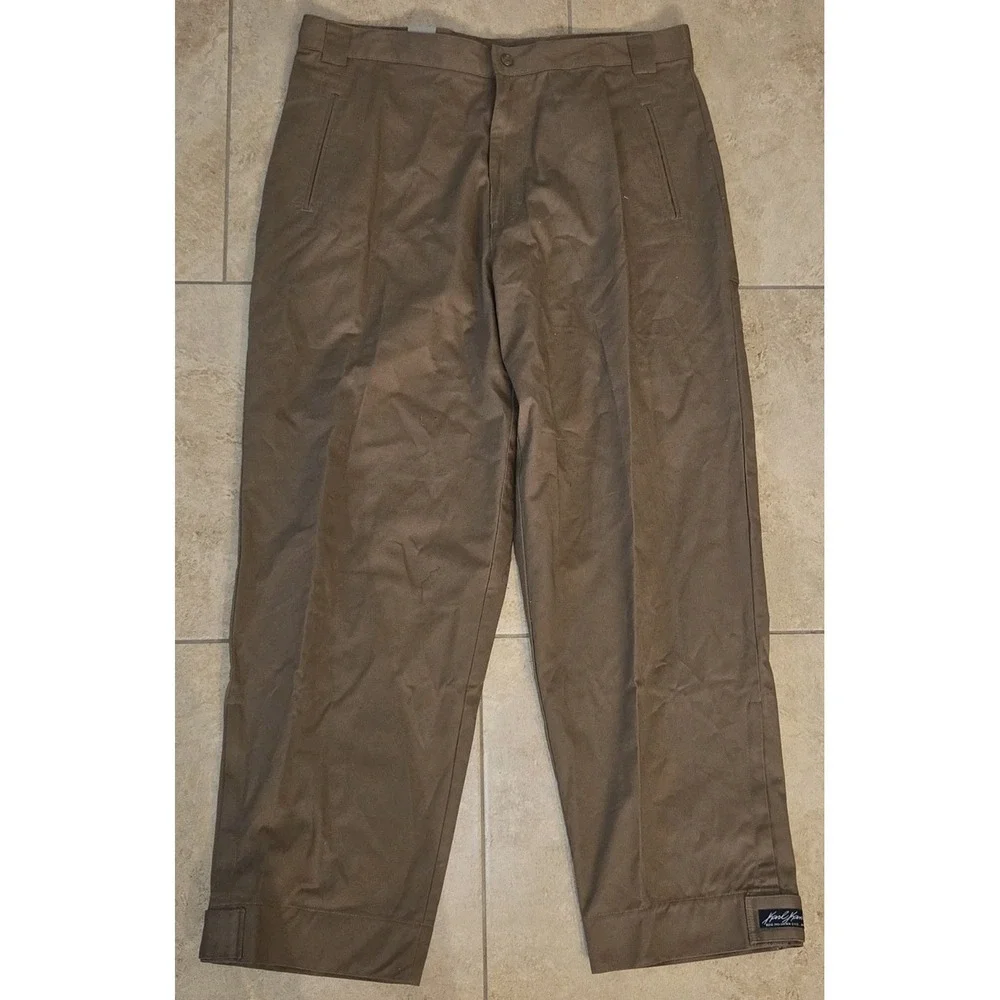 Vintage Karl Kani Pants Mens 40x34 Streetwear Walnut Brown Deadstock New NWT