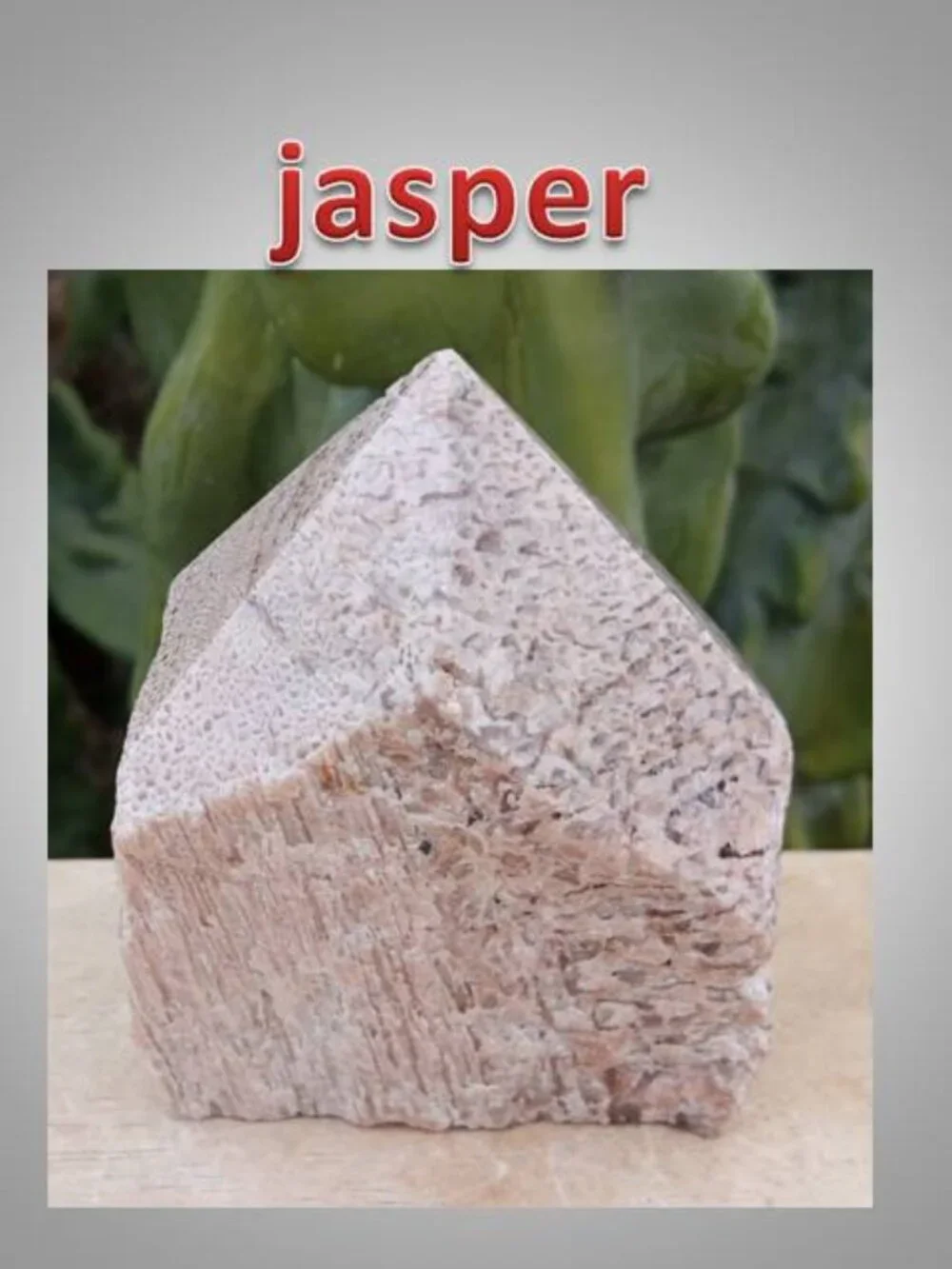Jasper crystal mineral stone point
