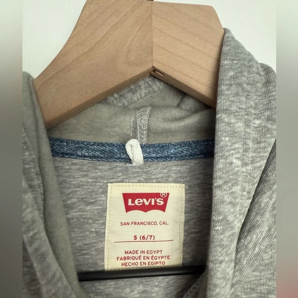 Levi's Heather Gray Sweatshirt with Red Logo