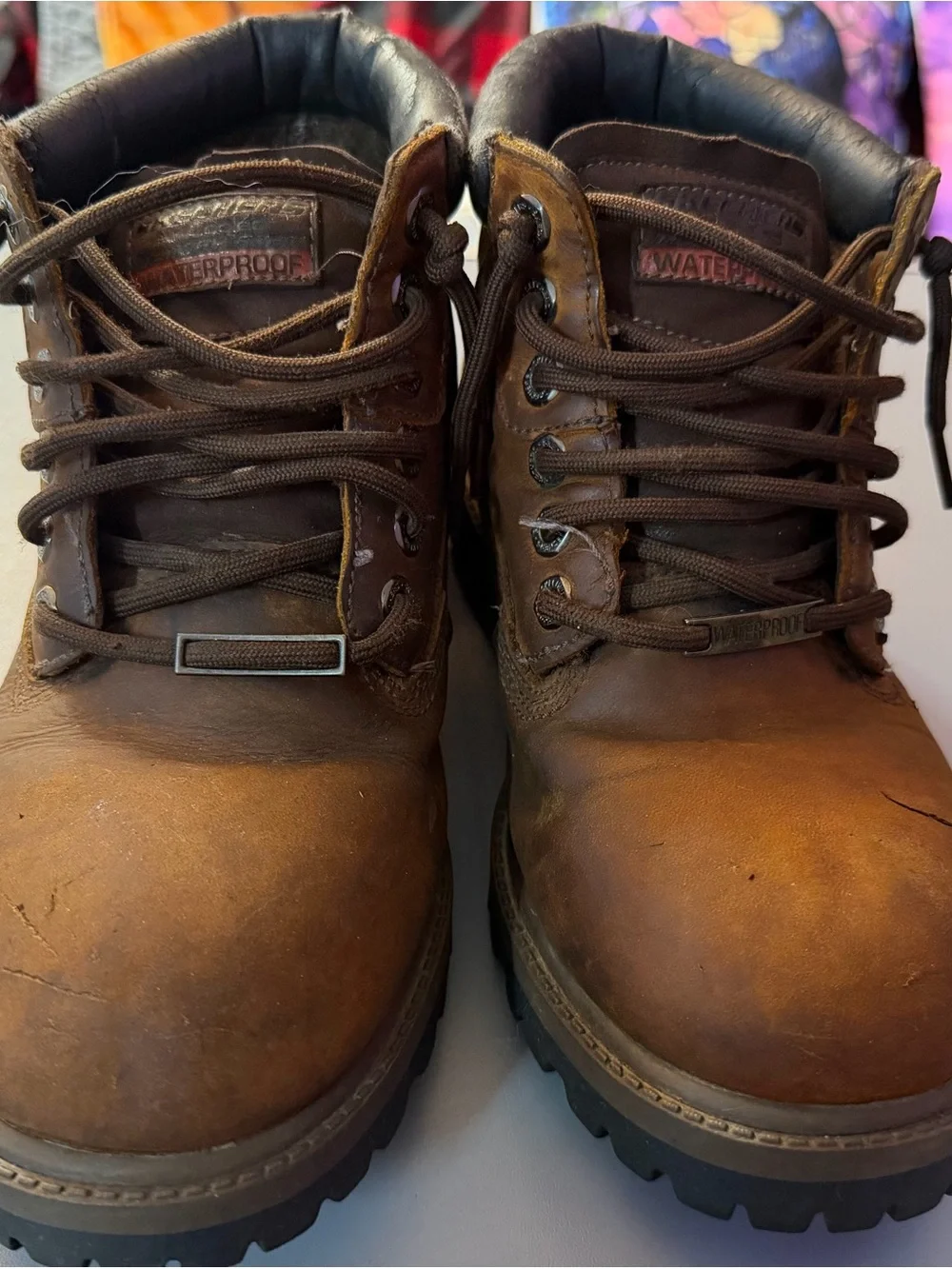 Skechers Men's Brown Waterproof Work Boots