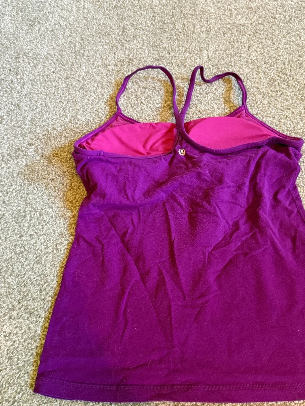 lululemon athletica purple spaghetti